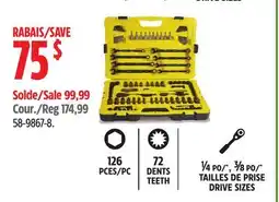 Canadian Tire Black Chrome Socket Sets offer