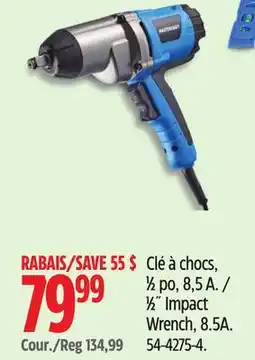 Canadian Tire Mastercraft 1⁄2˝ Impact Wrench, 8.5A offer