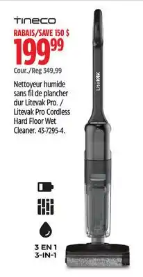 Canadian Tire Tineco Litevak Pro Cordless Hard Floor Wet Cleaner offer