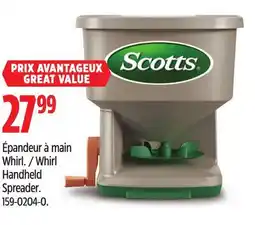 Canadian Tire Scotts Whirl Handheld Spreader offer