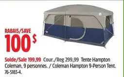 Canadian Tire Coleman Hampton 9-Person Tent offer