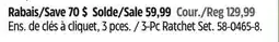 Canadian Tire 3-Pc Ratchet Set offer