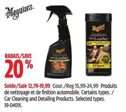 Canadian Tire Meguiar's Car Cleaning and Detailing Products offer