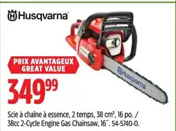 Canadian Tire Husqvarna 38cc 2-Cycle Engine Gas Chainsaw, 16˝ offer