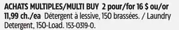 Canadian Tire Laundry Detergent, 150-Load offer