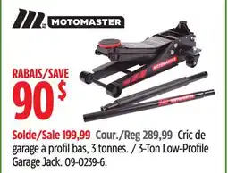 Canadian Tire MotoMaster 3-Ton Low-Profile Garage Jack offer