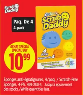 Canadian Tire Scrub Daddy Scratch-Free Sponges offer