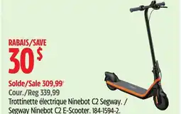 Canadian Tire Segway Ninebot C2 E-Scooter offer