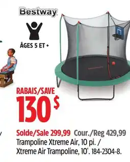 Canadian Tire Bestway Xtreme Air Trampoline, 10' offer