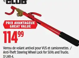 Canadian Tire Anti-Theft Steering Wheel Lock for SUVs and Trucks offer