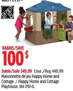 Canadian Tire Happy Home and Cottage Playhouse offer