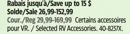 Canadian Tire Energizer Selected RV Accessories offer