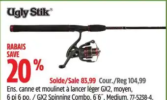 Canadian Tire GX2 Spinning Combo offer