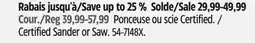 Canadian Tire Certified Sander or Saw offer