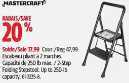 Canadian Tire 2-Step Folding Stepstool. Up to 250-lb capacity offer