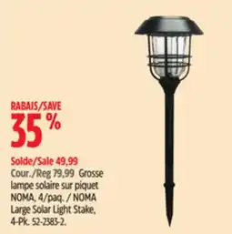 Canadian Tire NOMA Large Solar Light Stake, 4-Pk offer