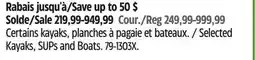 Canadian Tire Intex Selected Kayaks, SUPs and Boats offer