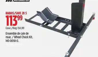 Canadian Tire Wheel Chock Kit offer