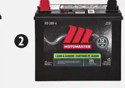 Canadian Tire MotoMaster U1 and U1R L&G Batteries offer