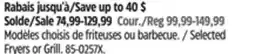Canadian Tire Master Chef Selected Fryers or Grill offer