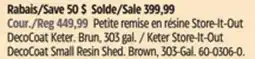 Canadian Tire Keter Store-It-Out DecoCoat Small Resin Shed offer