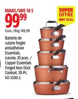 Canadian Tire Heritage Copper Essentials Forged Non-Stick Cookset, 10-Pc offer