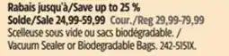 Canadian Tire Cuisinart Vacuum Sealer or Biodegradable Bags offer
