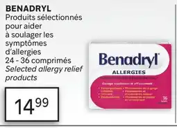 Brunet BENADRYL Produits sélectionnés pour aider à soulager les symptômes d'allergies offer