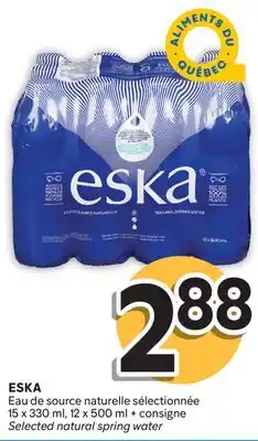 Brunet ESKA Eau de source naturelle sélectionnée offer