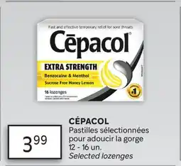 Brunet CÉPACOL Pastilles sélectionnées pour adoucir la gorge offer
