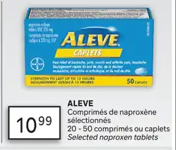 Brunet ALEVE Comprimés de naproxène sélectionnés offer