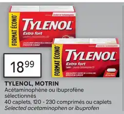 Brunet TYLENOL, MOTRIN Acétaminophène ou ibuprofène sélectionnés offer