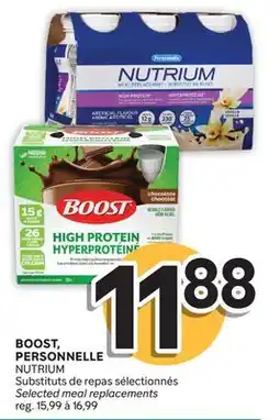 Brunet BOOST, PERSONNELLE Substituts de repas sélectionnés offer