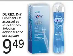 Brunet DUREX, K-Y Lubrifiants et accessoires sélectionnés offer
