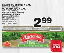 Marches Tradition LACTANTIA BUTTER, GARLIC BUTTER OR GARLIC SPREAD offer
