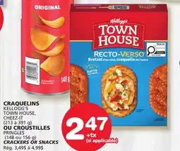 Marches Tradition KELLOGG'S TOWN HOUSE, CHEEZ-IT OR PRINGLES CRACKERS OR SNACKS offer