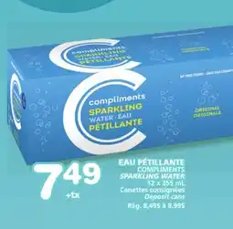 Marches Tradition COMPLIMENTS SPARKLING WATER offer