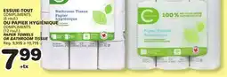 Marches Tradition COMPLIMENTS PAPER TOWELS OR BATHROOM TISSUE offer