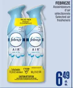 Jean Coutu FEBREZE Selected air fresheners offer