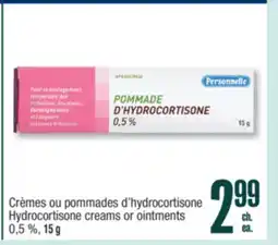 Jean Coutu Personnelle Hydrocortisone creams or ointments offer