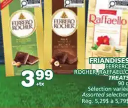 Marches Tradition FERRERO ROCHER, RAFFAELLO ROCHER, RAFFAELLO TREATS offer