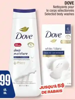 Jean Coutu DOVE Selected body washes offer