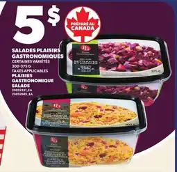 Provigo SALADES PLAISIRS GASTRONOMIQUES, 300-375 G | PLAISIRS GASTRONOMIQUE SALADS offer