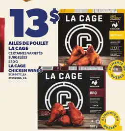 Provigo AILES DE POULET LA CAGE, 550 G | LA CAGE CHICKEN WINGS offer