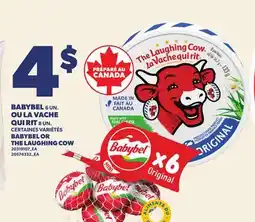 Provigo BABYBEL 6 UN. QUI RIT 8 UN. | BABYBEL OR THE LAUGHING COW offer