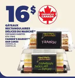 Provigo GÂTEAUX RECTANGULAIRES DÉLICES DU MARCHÉ | FARMER'S MARKET BAR CAKES offer