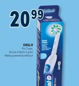 Familiprix ORAL-B Pro Clean, Battery powered toothbrush offer