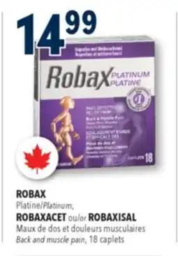 Familiprix ROBAX, Platinum, ROBAXACET or Back and muscle pain, 18 caplets offer