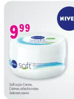 Familiprix NIVEA Soft or Creme, Selected creams offer