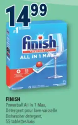 Familiprix FINISH, Powerball All In 1 Max, Dishwasher detergent, 55 tabs offer